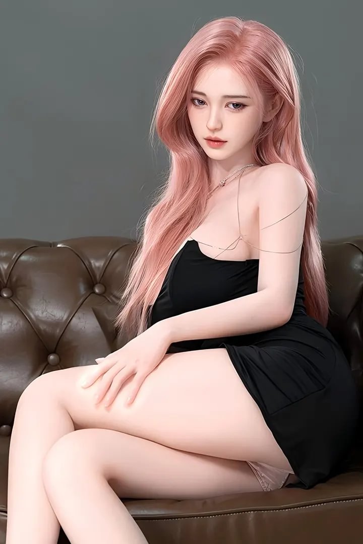 Lena:166 cm TPE Körper Große Brust Rosa Haare Sexpuppe