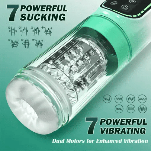 Automatischer Masturbator mit Stoßender Vibration & Rotation