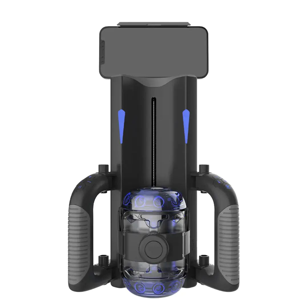 ZDX5 Stoß-Masturbator, faltbar, Version 10, Vibrationsstufen, 6 Segmente, Fixpunkt, mit Griff