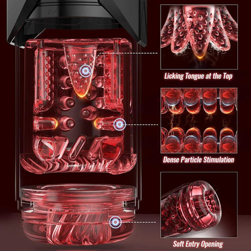 Automatischer Masturbator mit Stoßender Vibration & Rotation