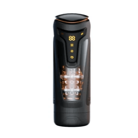 Vielfraß – Masturbator für Männer mit 9 Vibrationsmodi, 8 Stoßstufen und 2 Heizfunktionen