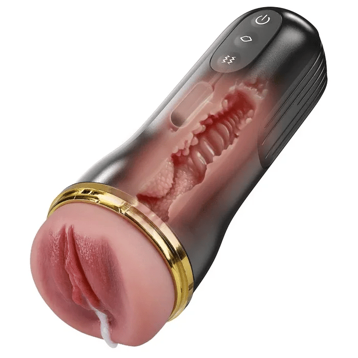 Realistischer Pocket Pussy Stroker mit Tiefenkanal