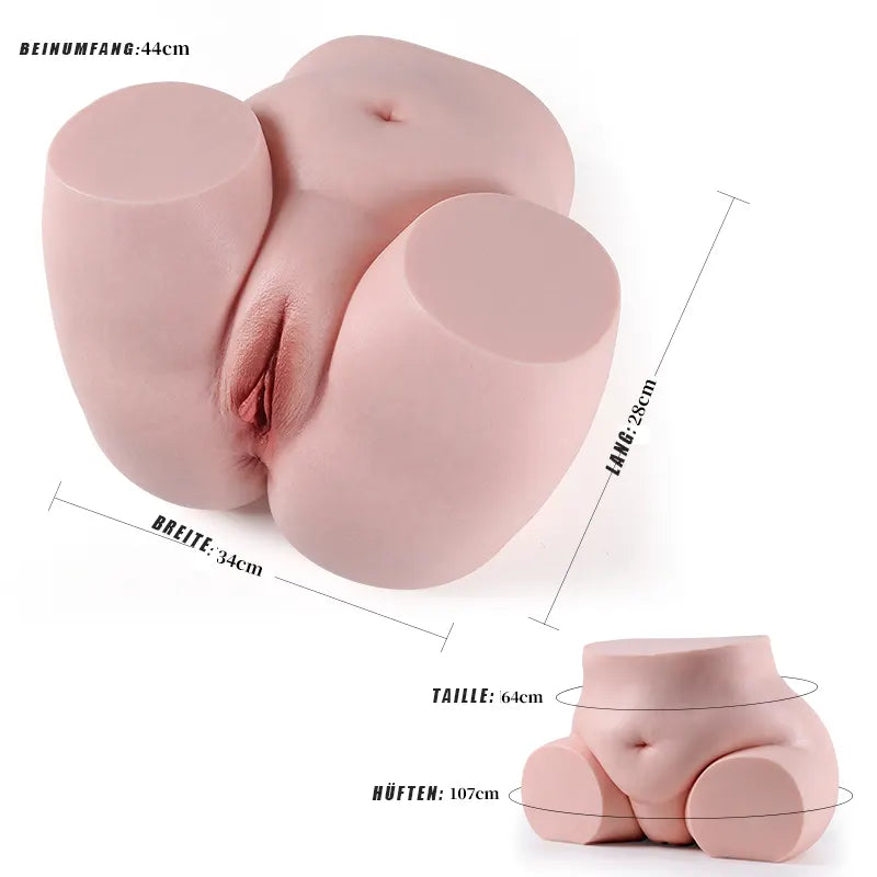 Charlotte sexpupe Masturbator Torso Maße Gewicht Vaginaltiefe