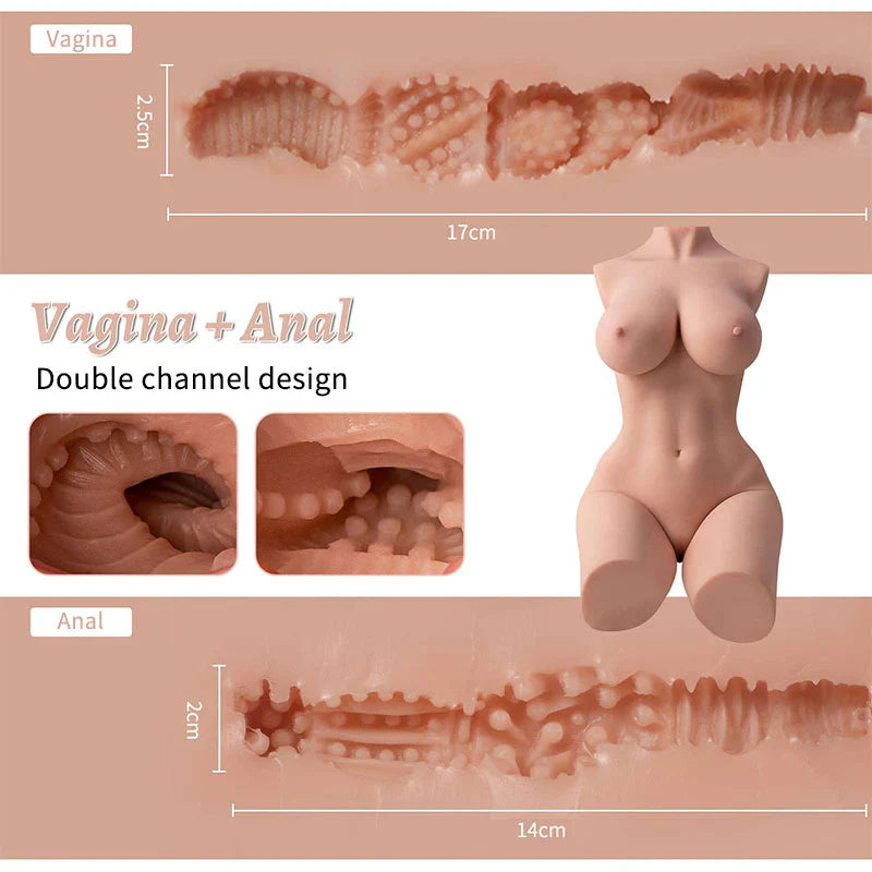 Julia sexpupe Masturbator Torso Dual-Channel Innenansicht