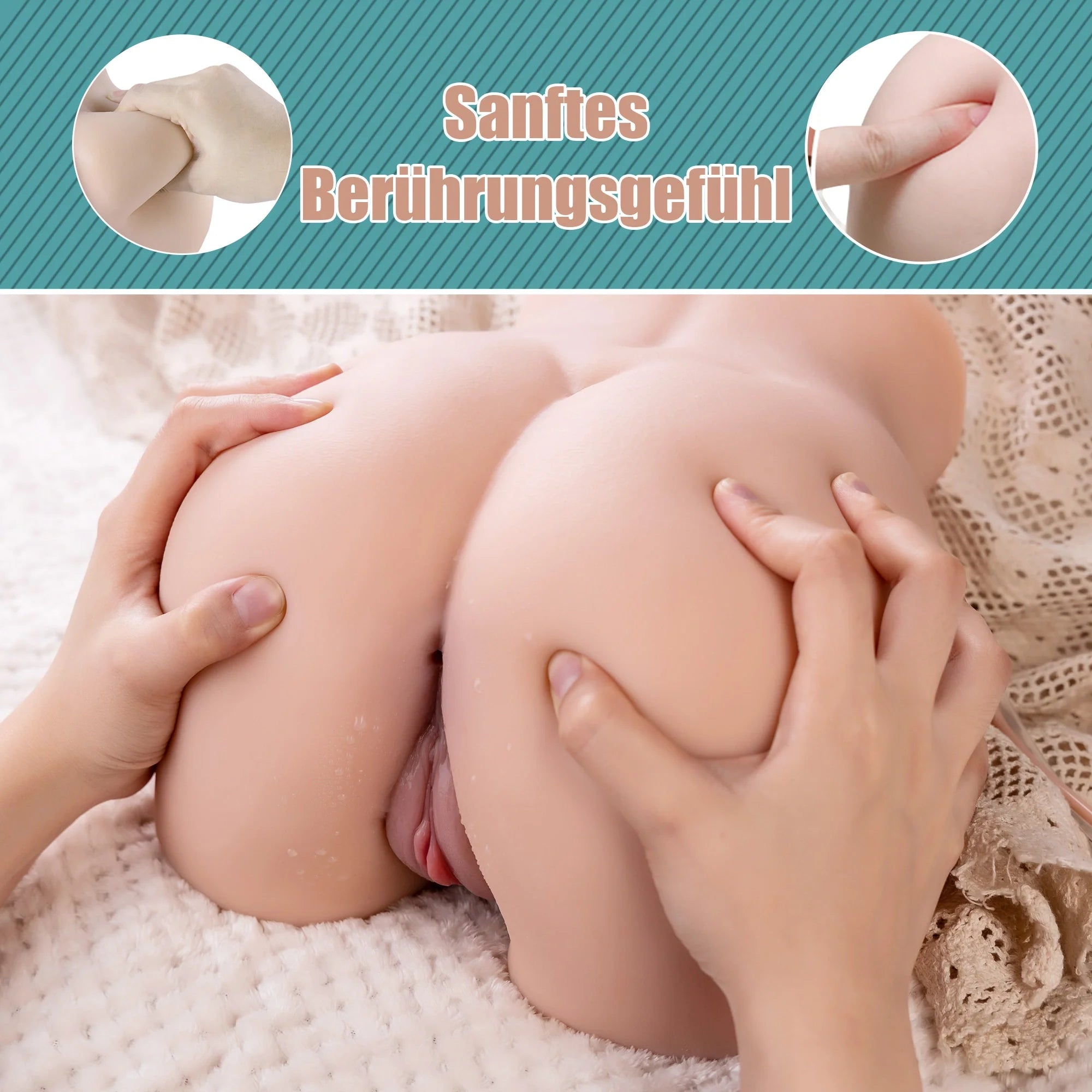 Marie sexpupe Masturbator Torso Material weich liegend