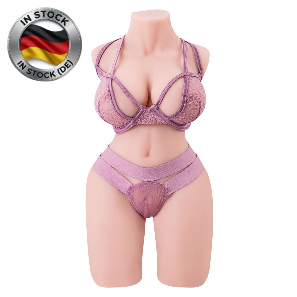 Shelley sexpupe Mini TPE Sextorso Frontansicht weiß