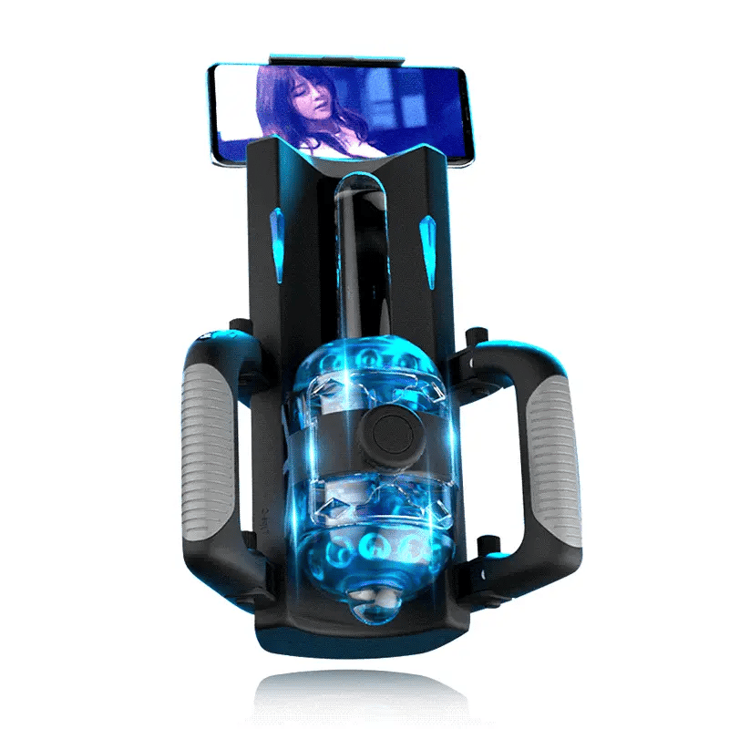 ZDX5 Stoß-Masturbator, faltbar, Version 10, Vibrationsstufen, 6 Segmente, Fixpunkt, mit Griff