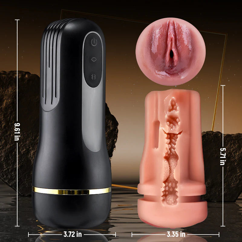 Realistischer Pocket Pussy Stroker mit Tiefenkanal