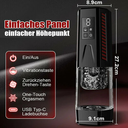 Elektrischer Masturbator für Männer – 4-in-1 Gerät mit Doppelmotor