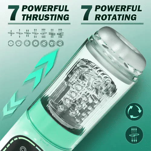 Automatischer Masturbator mit Stoßender Vibration & Rotation