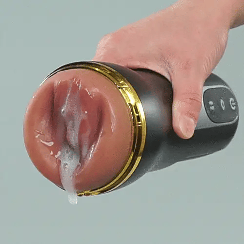 5 Sucking 10 Vibrating Realistischer Masturbator für Männer