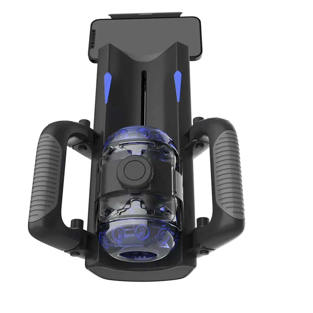 ZDX5 Stoß-Masturbator, faltbar, Version 10, Vibrationsstufen, 6 Segmente, Fixpunkt, mit Griff