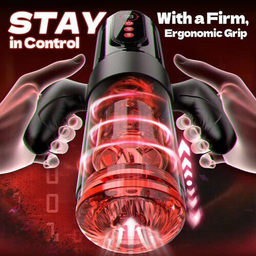 Elektrischer Masturbator mit 9 Stoß- & 9 Saugfunktion