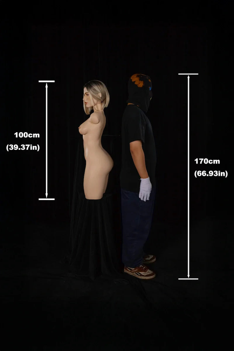 Lizzy: 18,5 kg ULW Ultra-Leichtgewicht Realistische Silikon-Sexpuppe Torso mit Kopf