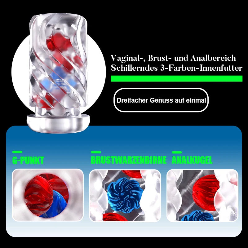 Leten MT8 Pro Zero Gravity Kammer Variable Geschwindigkeit, Teleskopfunktion, Vibration, Heizung, One-Touch-Boost