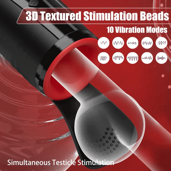 MTG35 Großflächiger Glans-Masturbator mit 3 Rotations-, 5 Saug- und 10 Vibrationsmodi