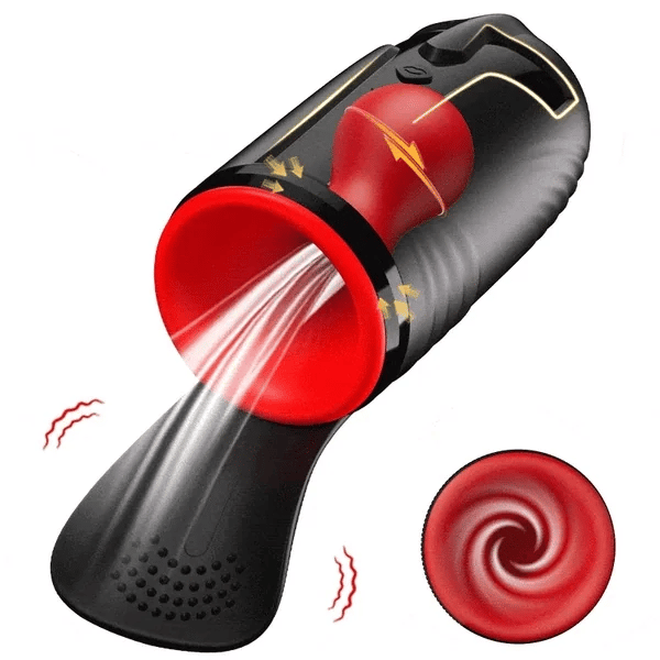 MTG35 Großflächiger Glans-Masturbator mit 3 Rotations-, 5 Saug- und 10 Vibrationsmodi