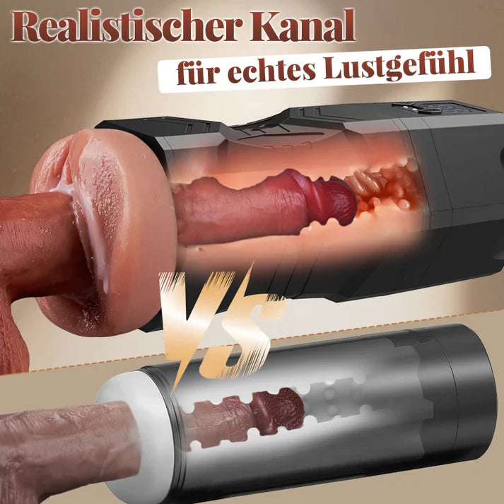 MV20：5 Saugstufen 9 Vibrationsmodi groß Realistischer Masturbator
