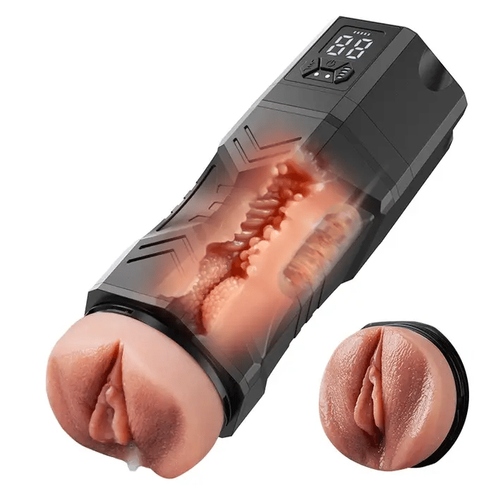 MV20：5 Saugstufen 9 Vibrationsmodi groß Realistischer Masturbator