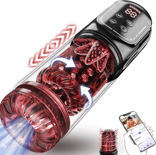 Automatischer Masturbator mit Stoßender Vibration & Rotation