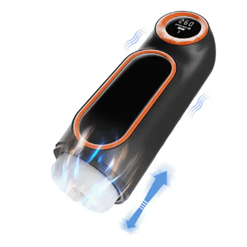 10-Frequenz-Teleskop Automatischer Masturbator mit Stoß- & Saugfunktion