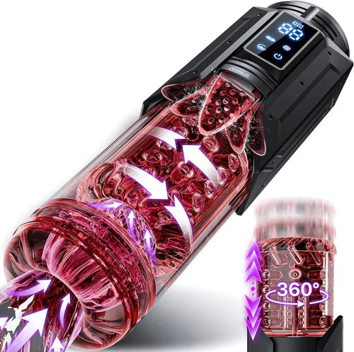 Automatischer Masturbator mit Stoßender Vibration & Rotation