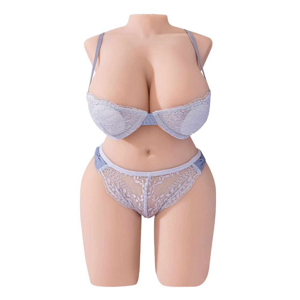 Ida sexpupe TPE Sextorso Big Boobs Frontansicht weißer Hintergrund