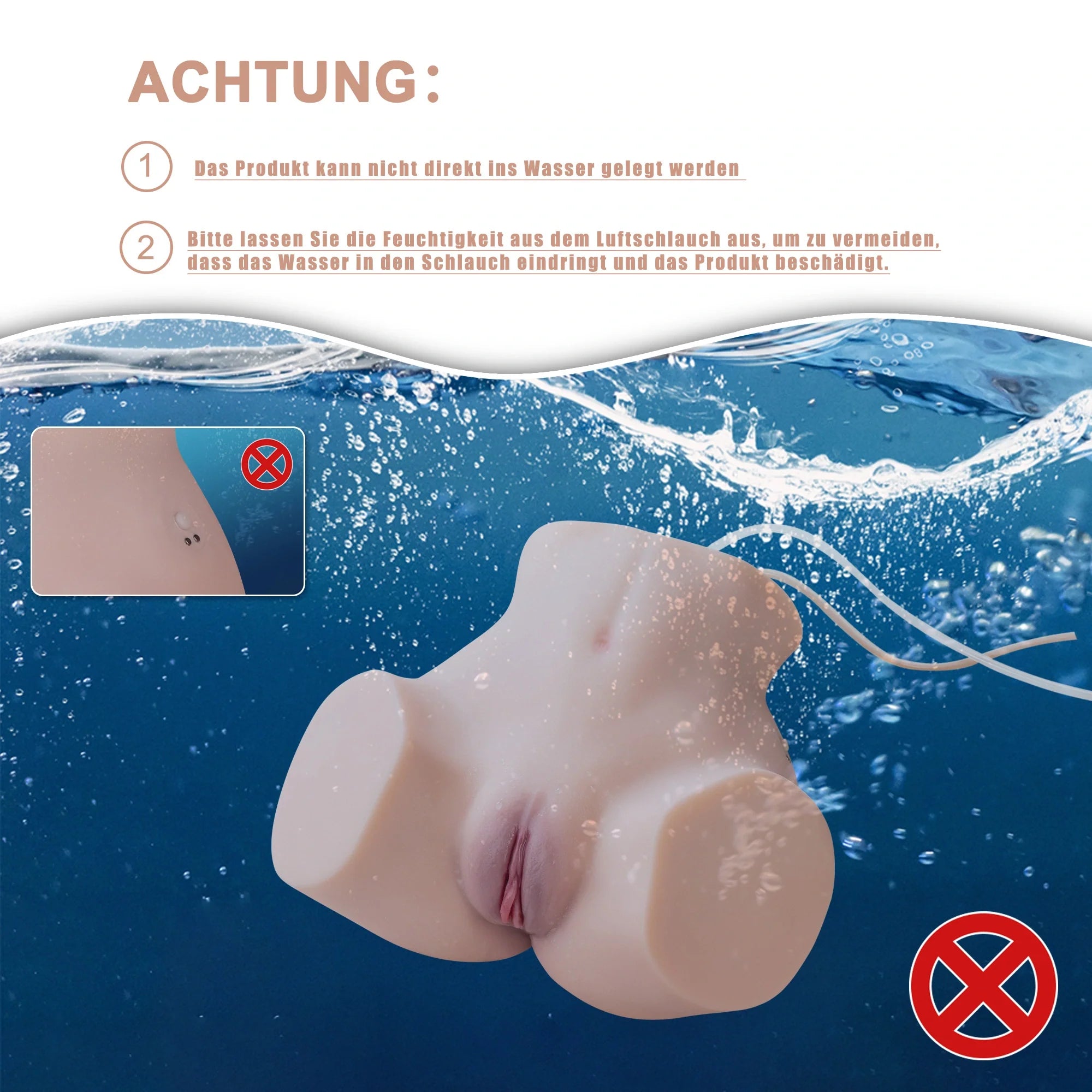 Marie sexpupe Masturbator Torso Sicherheit Hinweis Detail